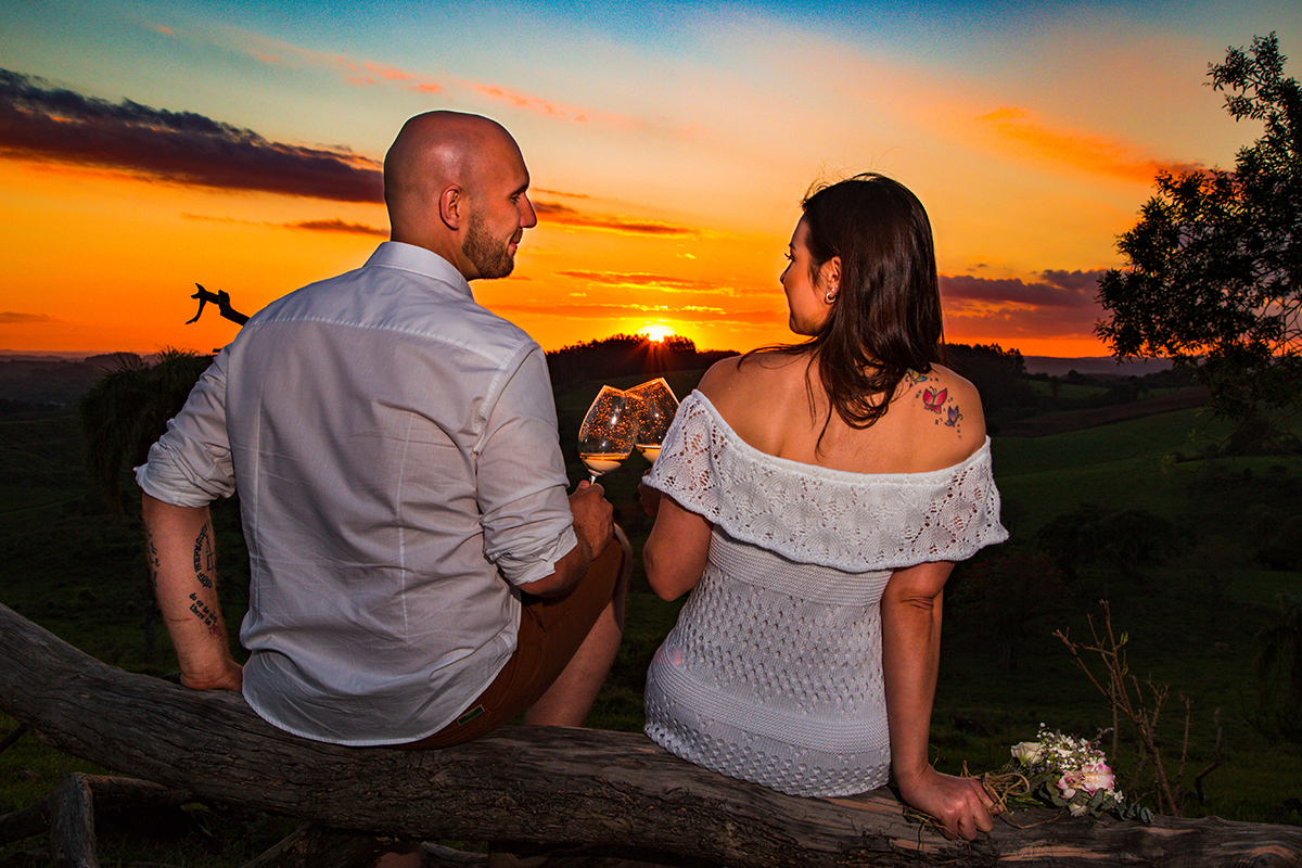 Pré wedding por do sol João e Sol Capinzal SC