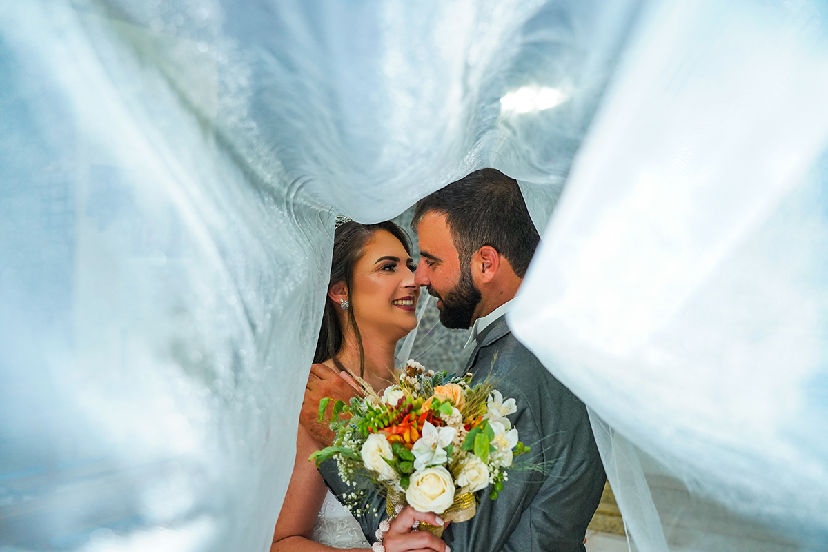 fotos criativas de de casamento Lourdes e Geraldo Campos Novos SC