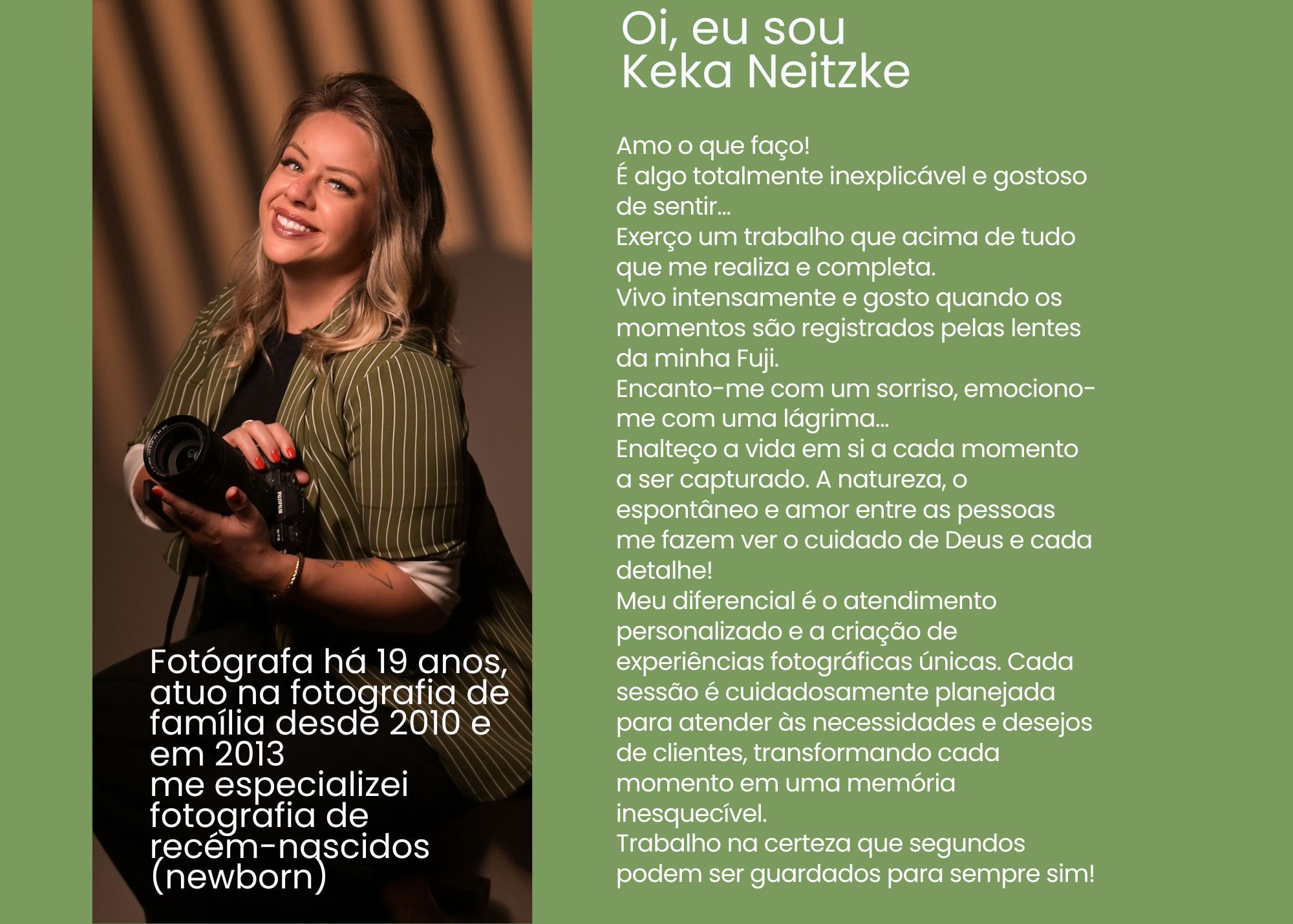 Sobre Fotógrafa especializada em Gestantes, Newborn e Família | Santa Rosa | RS | Keka Neitzke