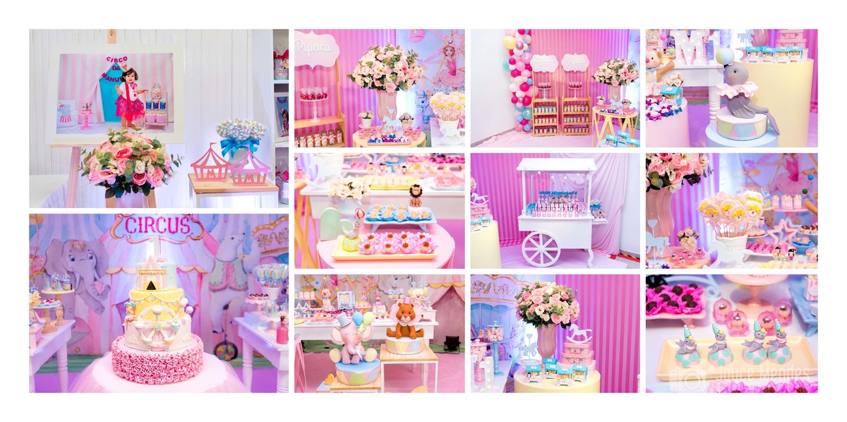 Fotografia de detalhes festa infantil circo rosa. Doces personalizados Carla Campidelli- Sugarcraft Designer, doceira de Apucarana-Pr. E papelaria de luxo personalizada Dany Paper Personalizados.