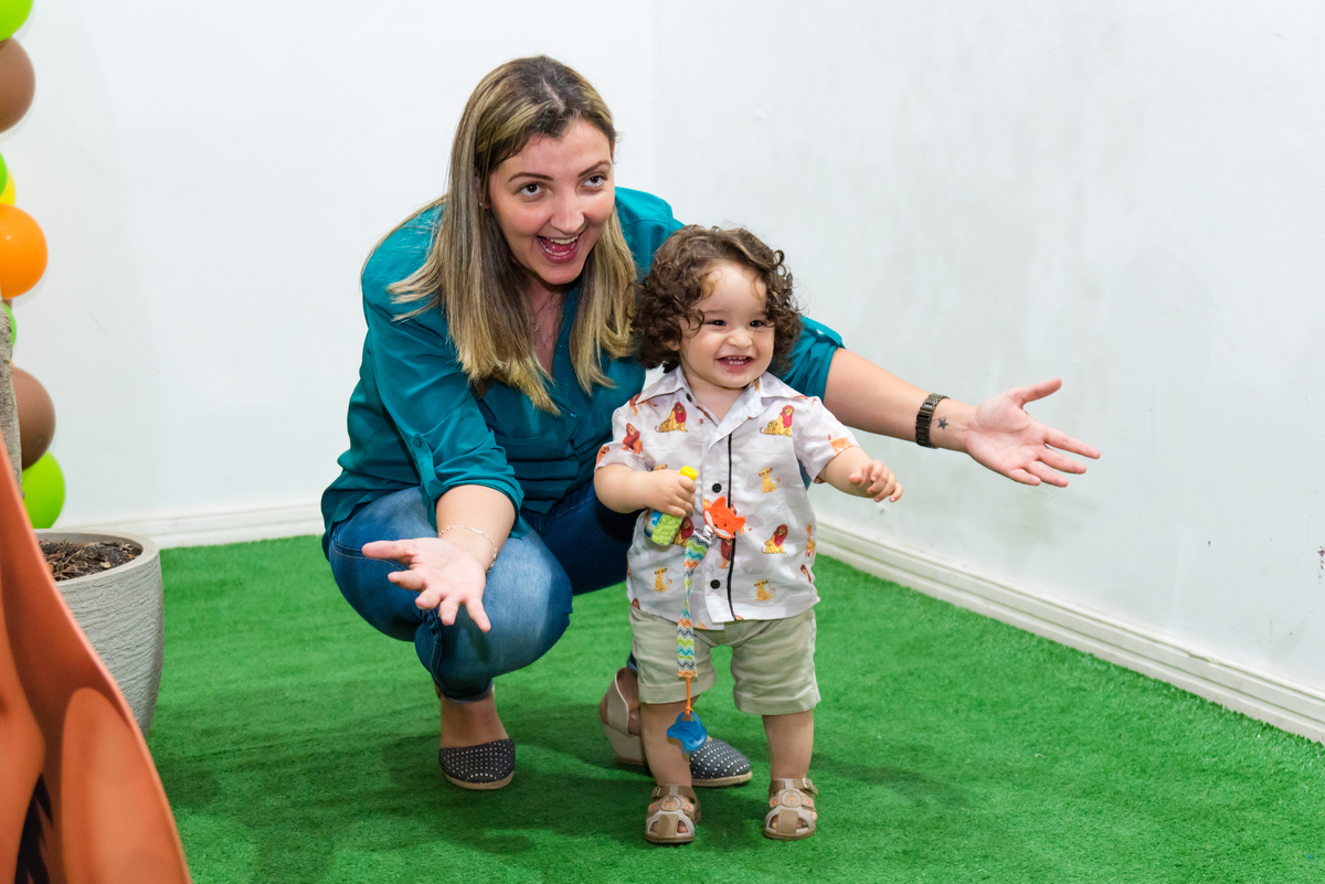 Aniversário Infantil, madrinha e aniversariante