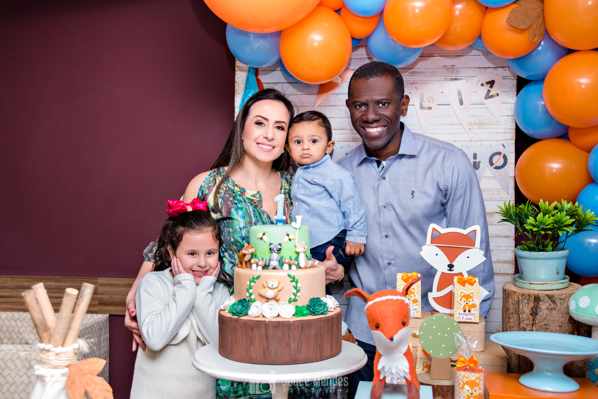 comemoração de um ano de vida em Curitiba-Paraná