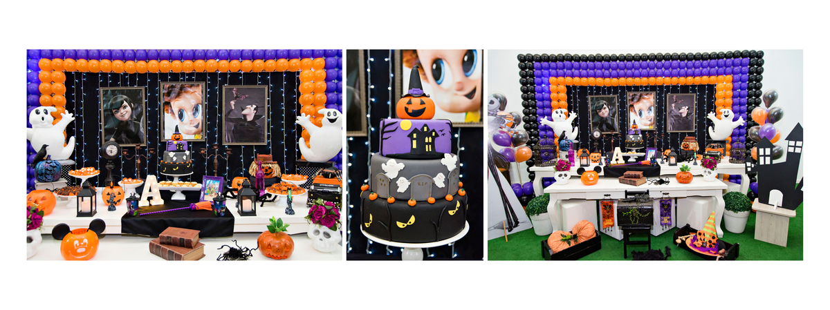 Decoração aniversário infantil com o tema Hotel Transilânia em Curitiba Paraná