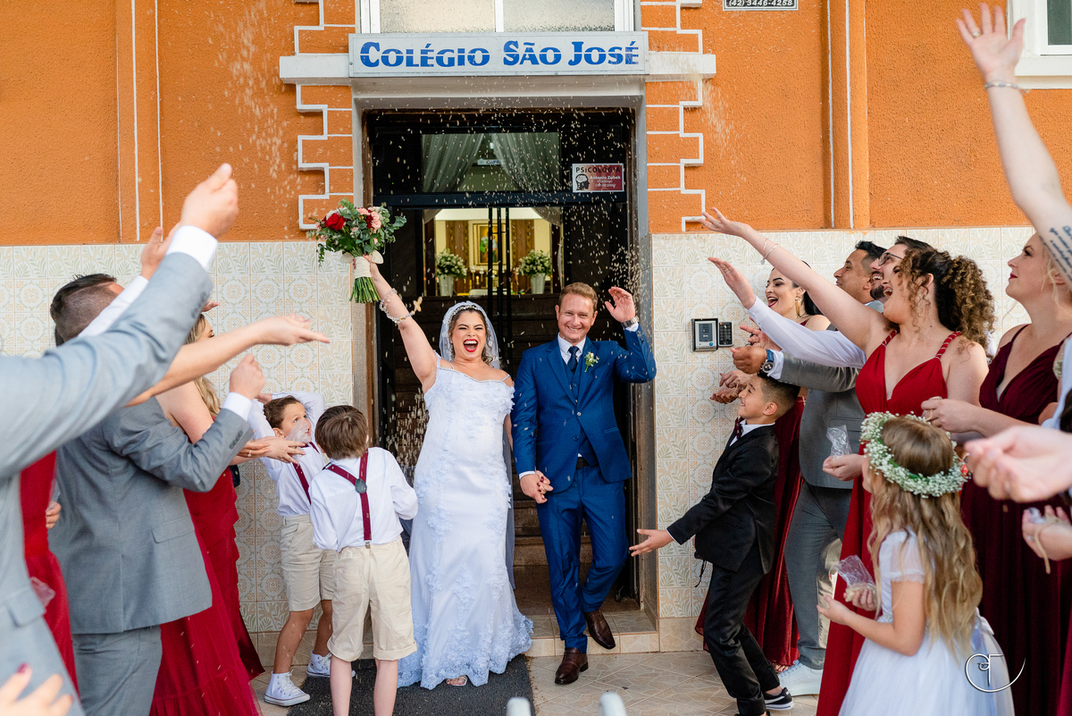 casamento Prudentópolis saida dos noivos