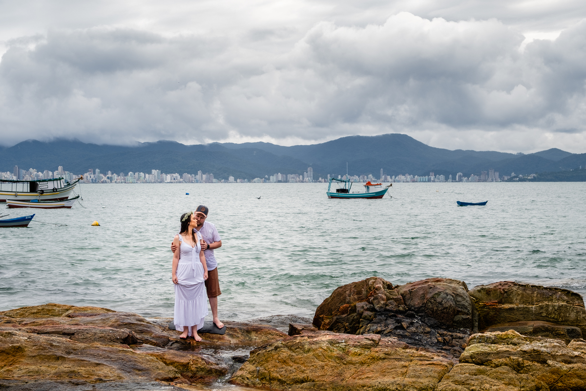 ensaio na praia Porto belo pré casamento