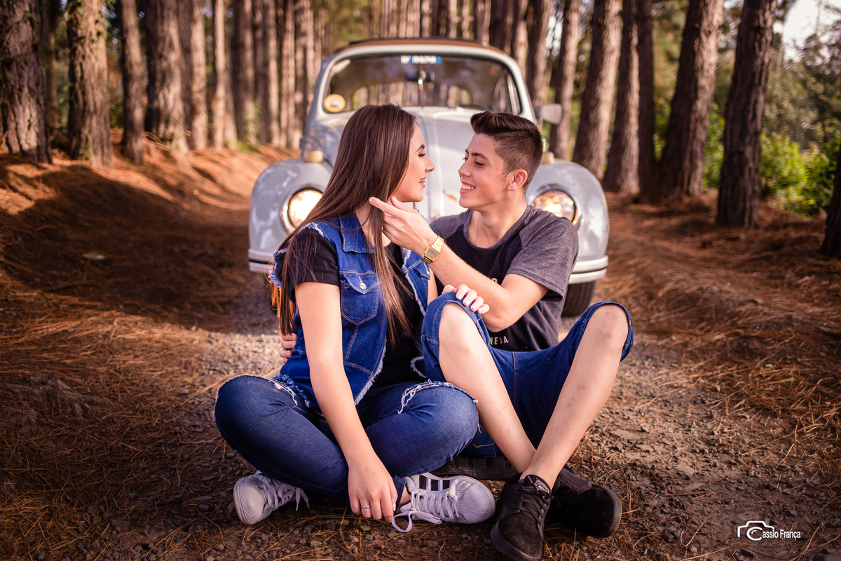 Kemily e Mayron ensaio de casal em Prudentópolis