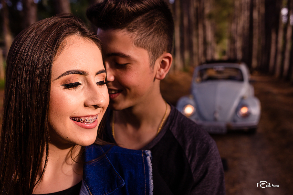 Kemily e Mayron ensaio de casal em Prudentópolis