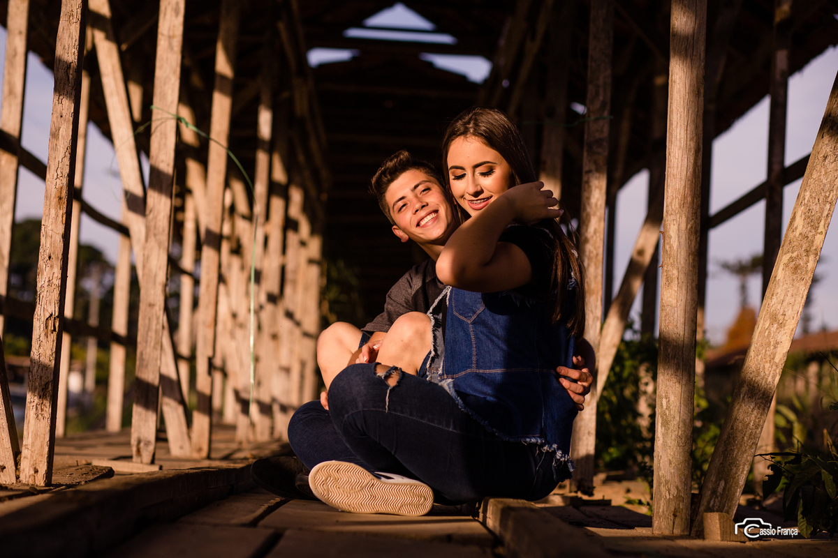 Kemily e Mayron ensaio de casal em Prudentópolis