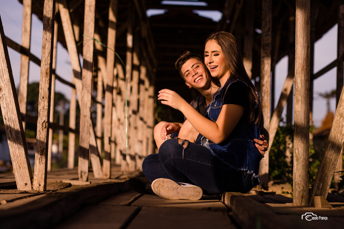 Kemily e Mayron ensaio de casal em Prudentópolis
