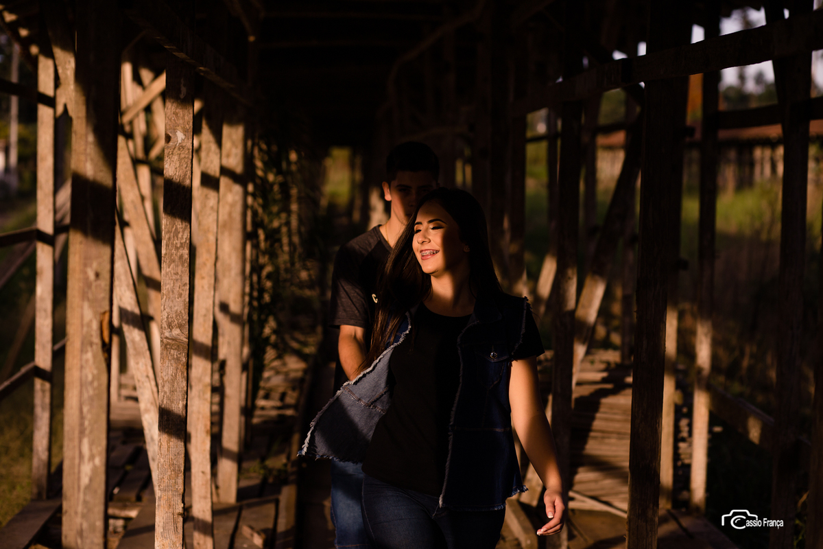 Kemily e Mayron ensaio de casal em Prudentópolis