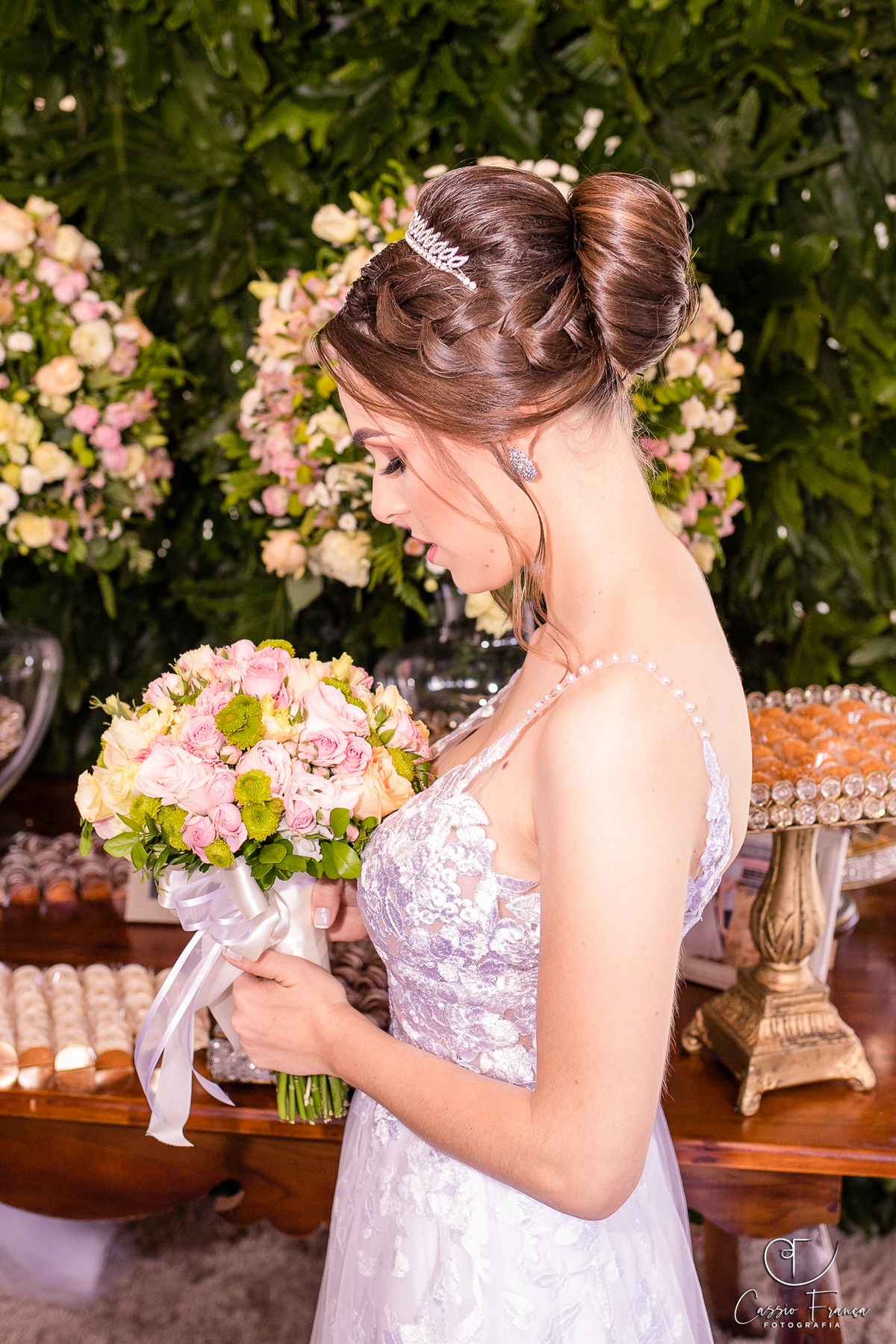 Casamento Prudentópolis Daiane e Giuliano. Retrato da noiva