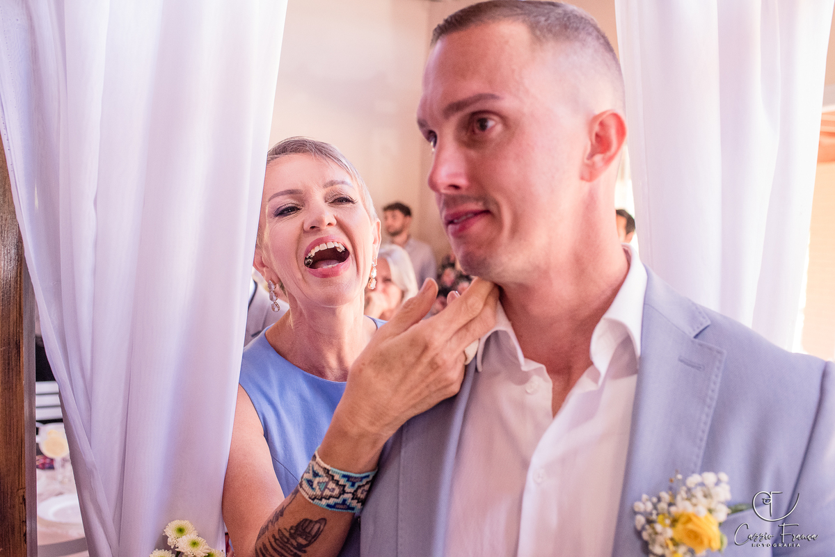 Casamento no Campo Prudentópolis. Mãe do noivo