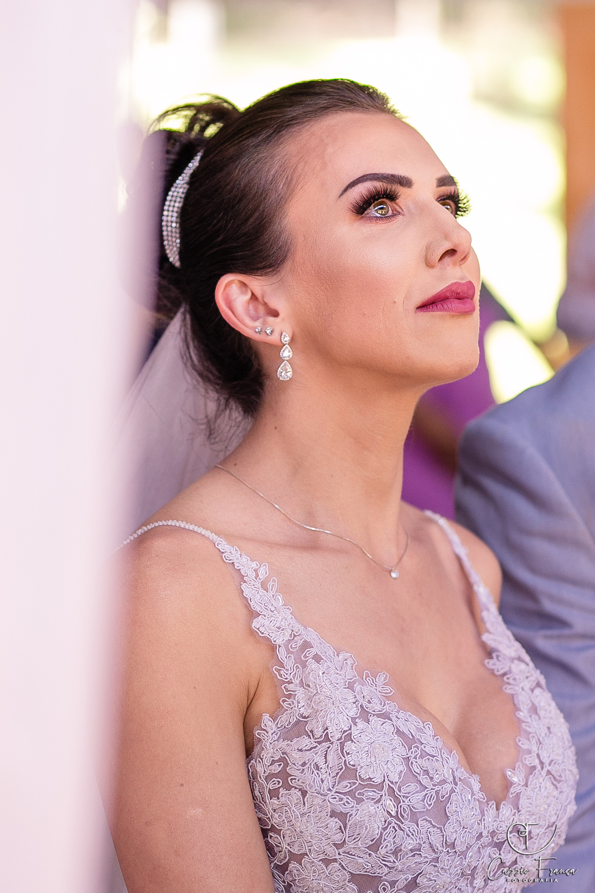 Casamento no Campo Prudentópolis Noiva emocionada.