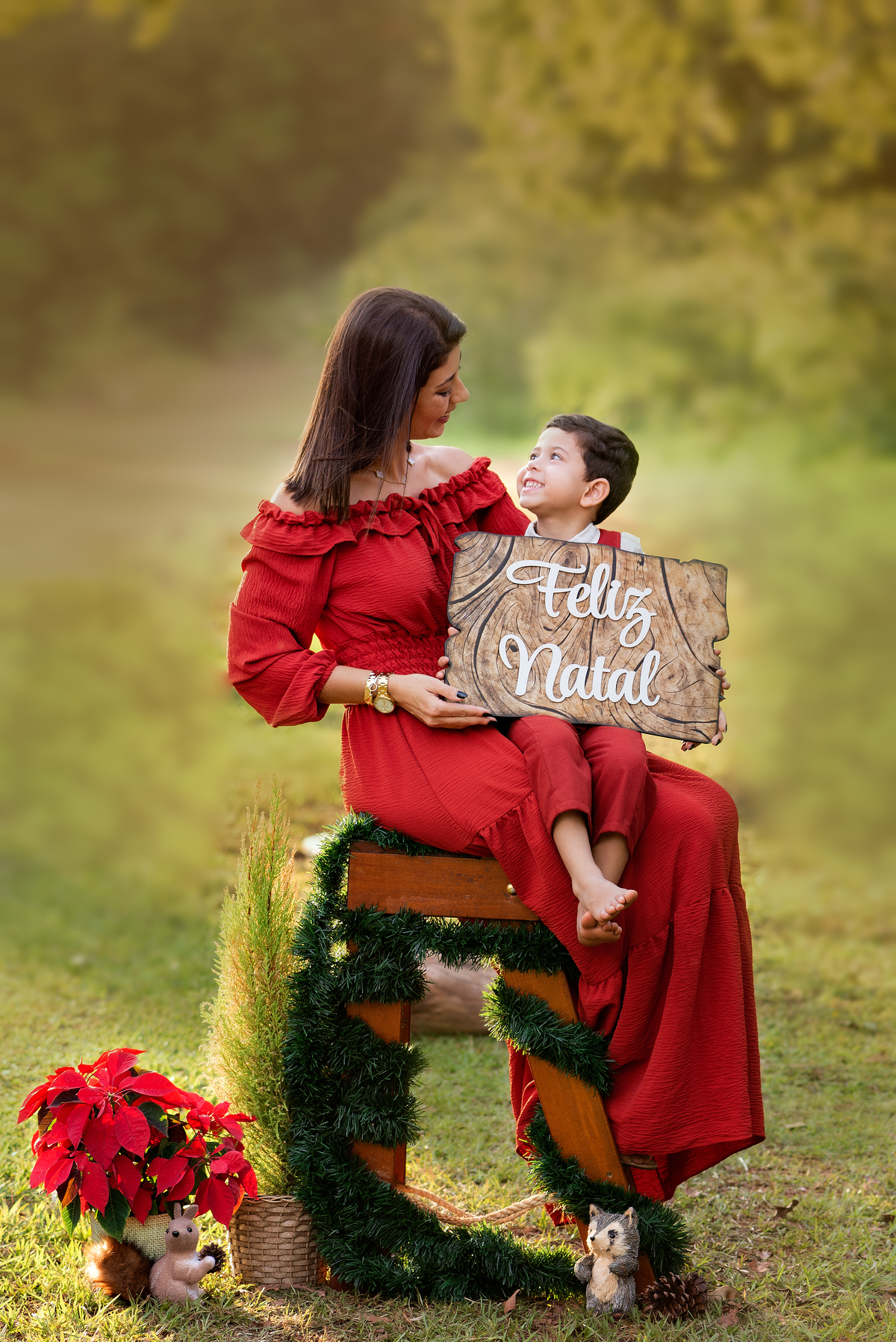 Ensaio de natal no bosque 2023 Limeira 