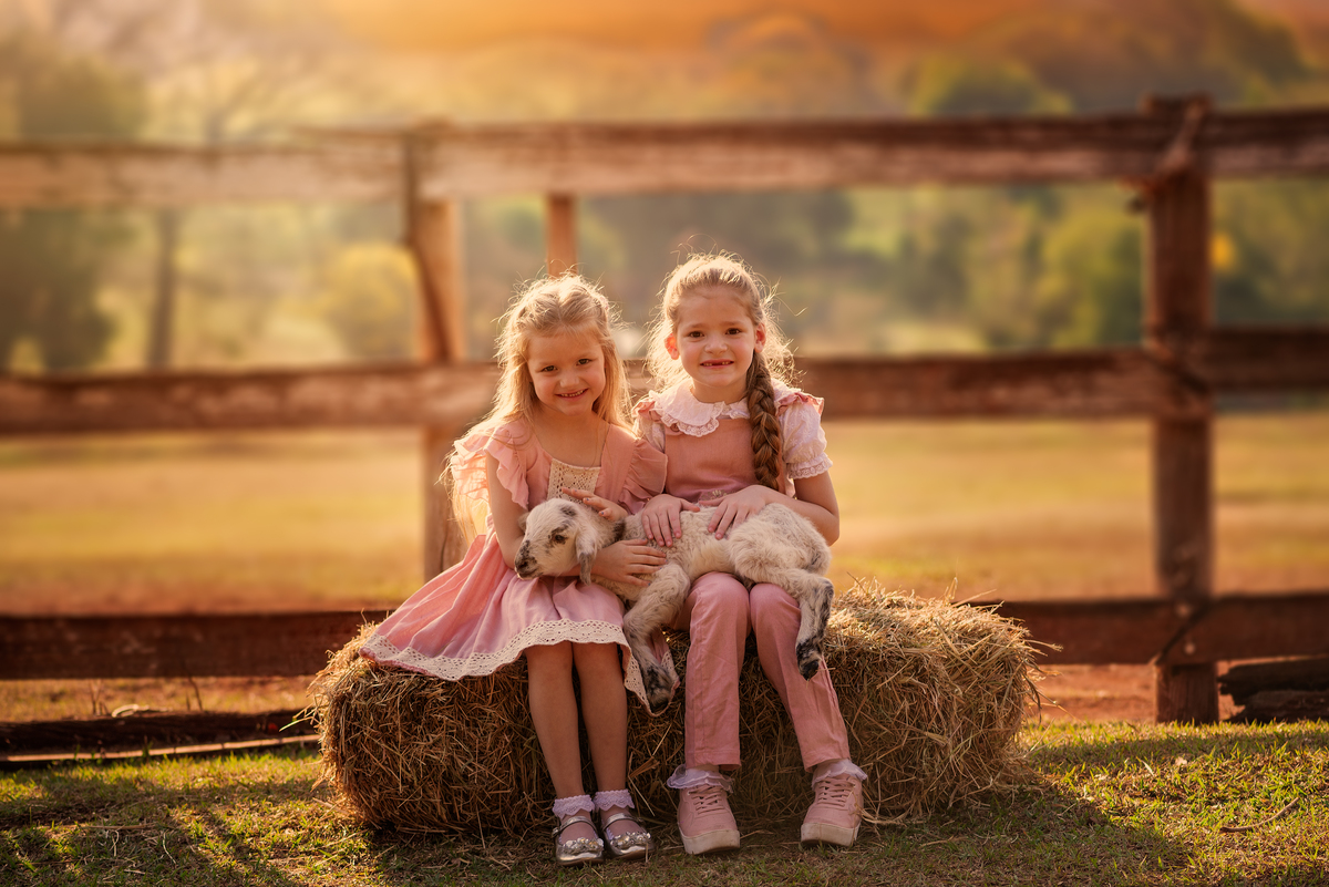 Criança com ovelha Ensaio Fineart fotos crianças na natureza fotografia artística foto na fazendinha Limeira Araras 