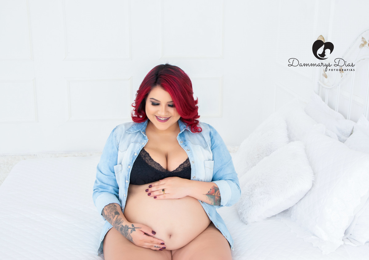 Ensaio gestante estúdio histórias e memórias Limeira Dammarys Dias 