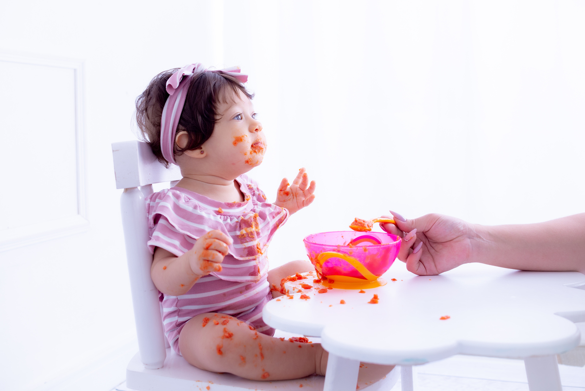 Ensaio introdução alimentar Estúdio fotográfico Histórias e Memórias Limeira SP