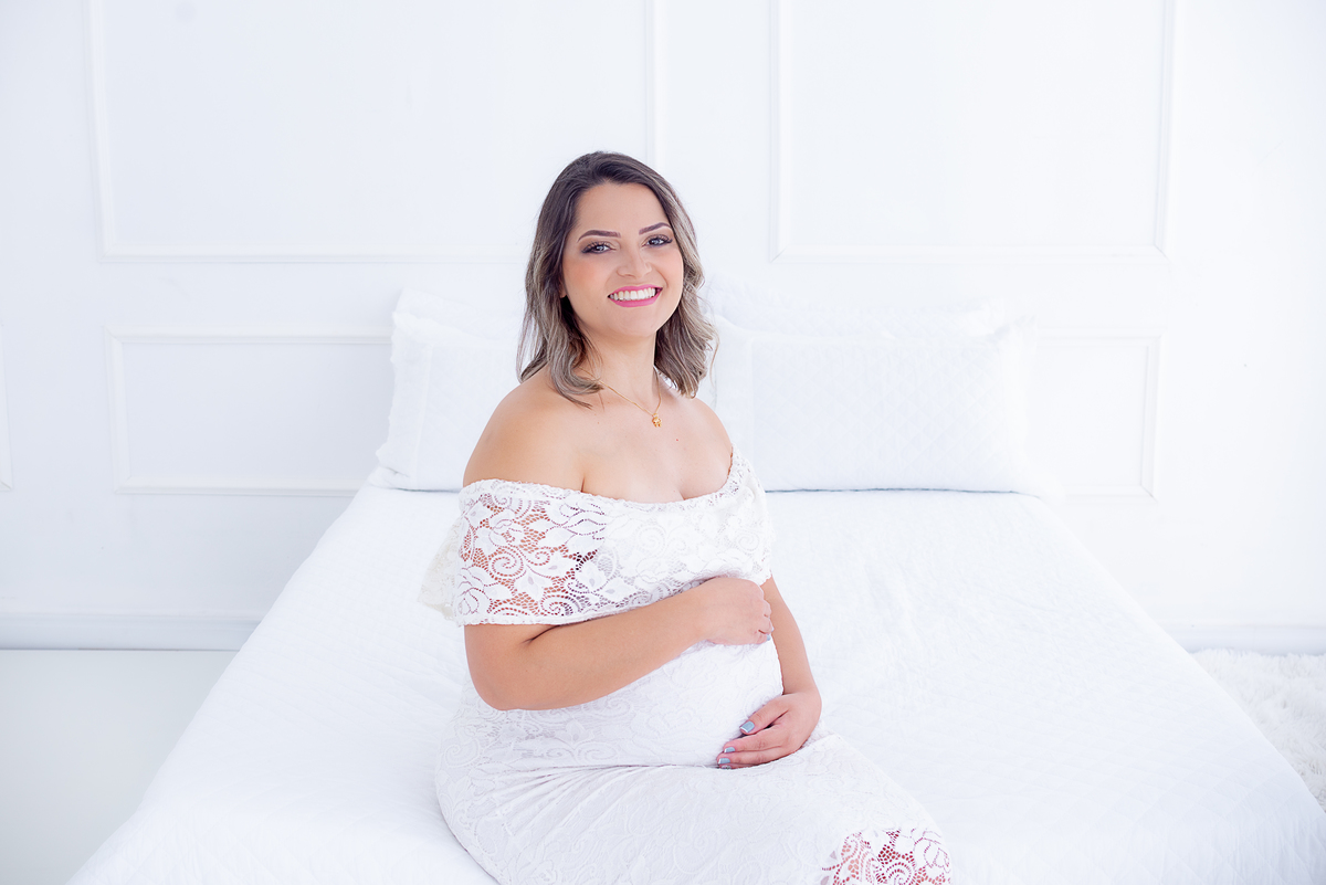 Ensaio gestante estúdio Histórias e Memórias Limeira SP