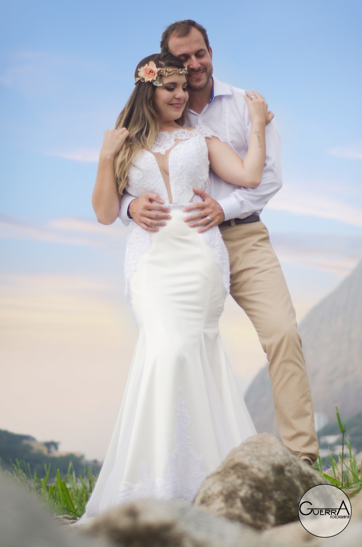 guerra fotografia- Ensaio trash the dress noiva - aterro do flamento