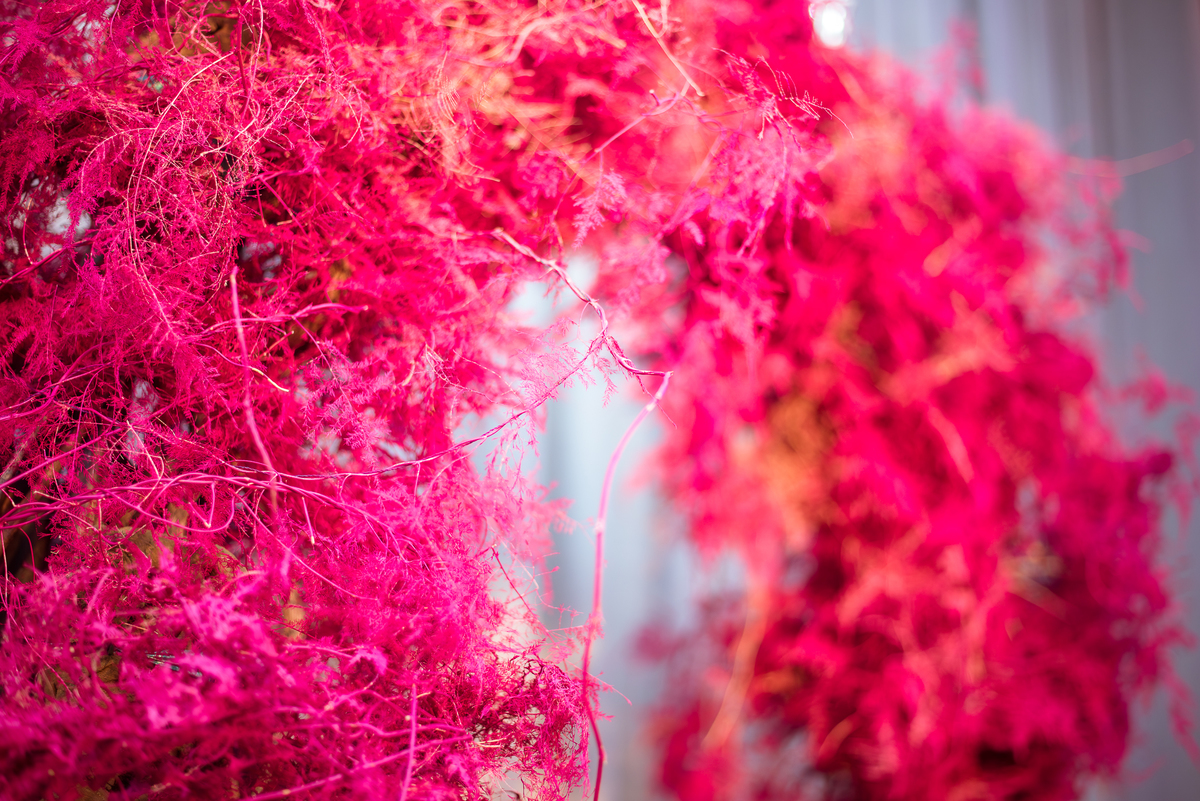 Arranjos florais da decoração da festa de 15 anos realizada em Rondonópolis – MT.
