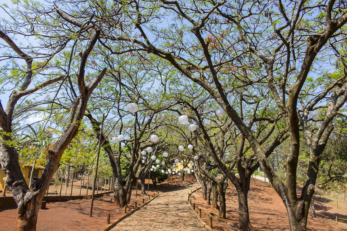 corredor de entrada da fazenda