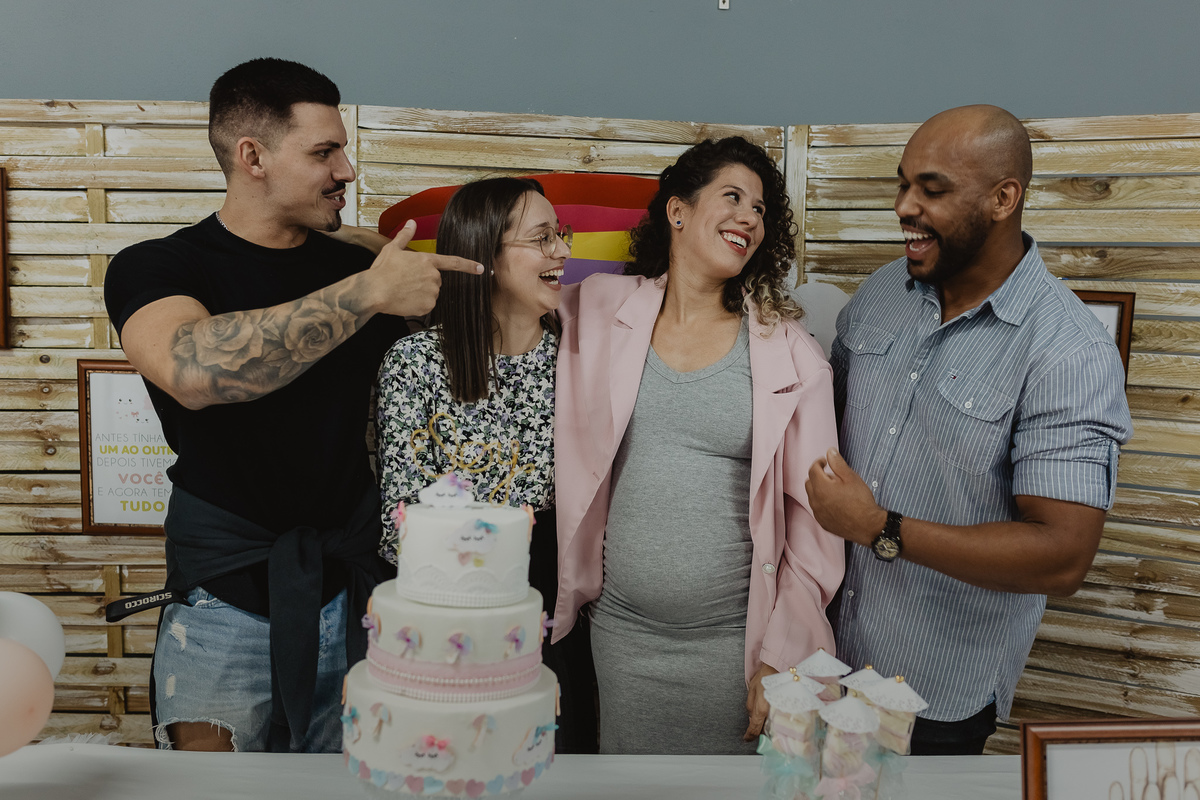 Fotos de amigos com os pais da Eloy