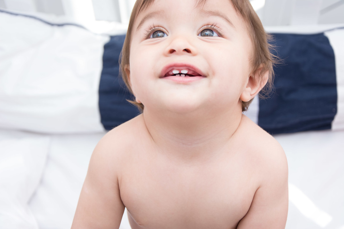 bebê sorrindo
