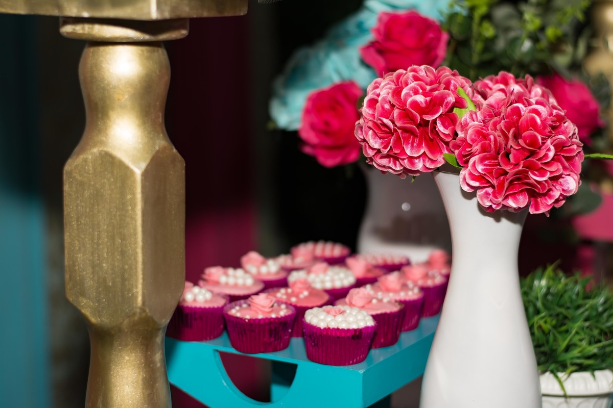 Decoração azul turquesa 15 anos festa debutante Arujá - SP por Paty Ramalho Fotografa