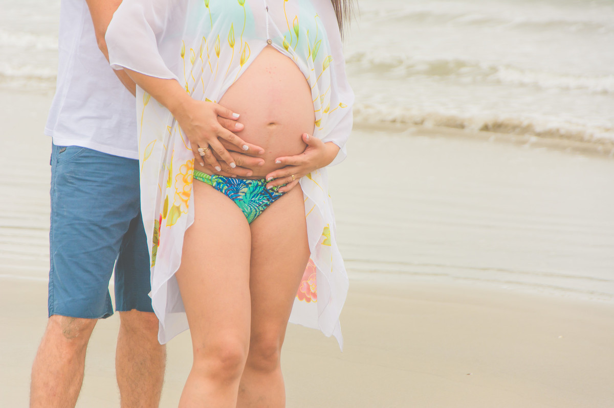 Ensaio gestante na praia - Ensaio gestante externo SP - Ensaio gestante Bertioga SP - Book Gestante SP