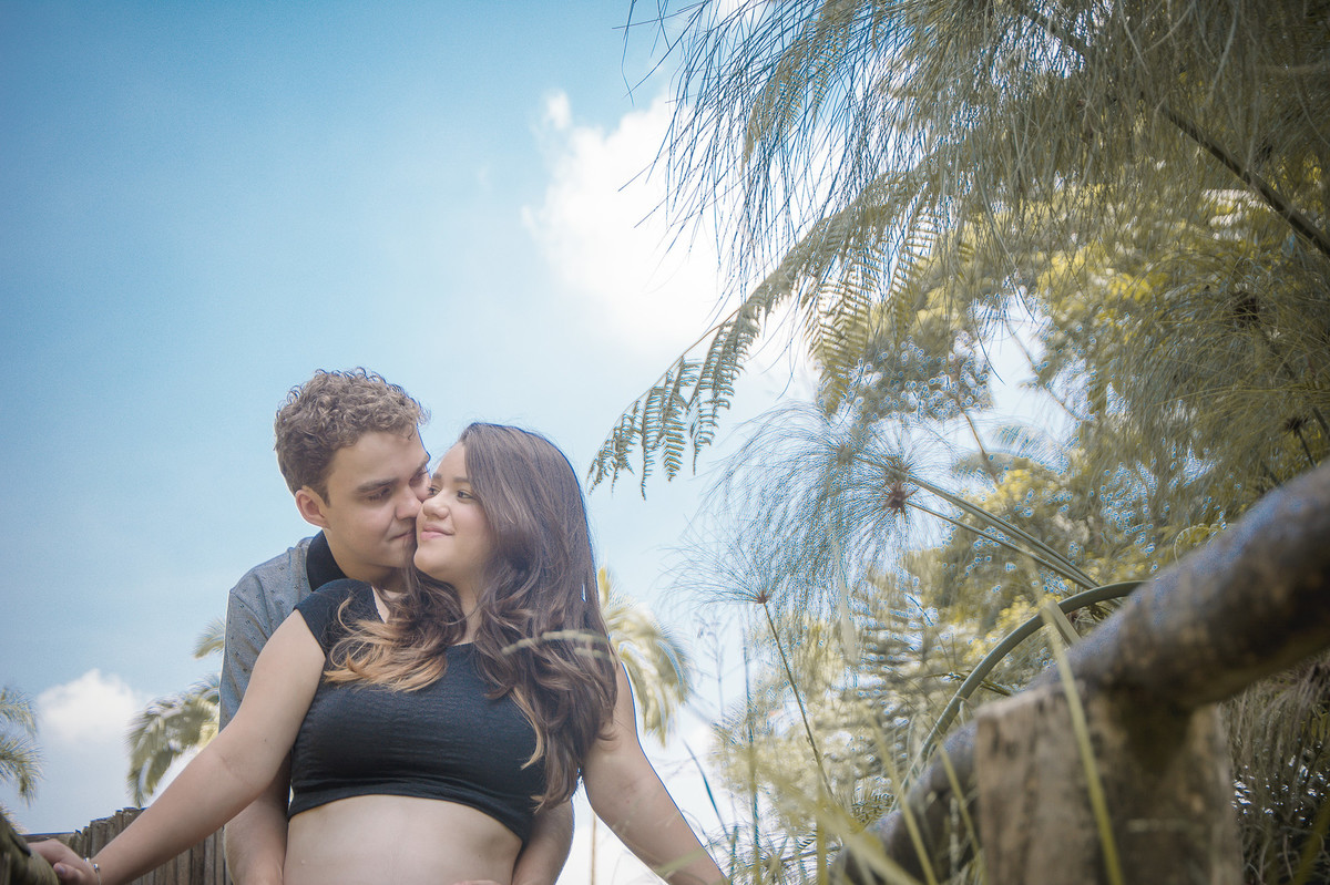 Ensaio gestante externo SP - Jardim Botânico SP - Book gestante SP