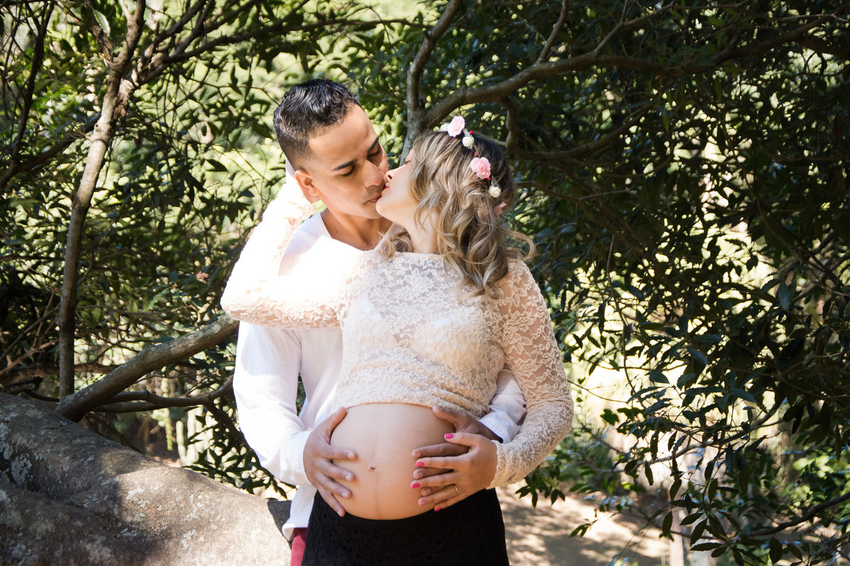 Ensaio gestante externo SP - Jardim Botânico SP - Book gestante SP