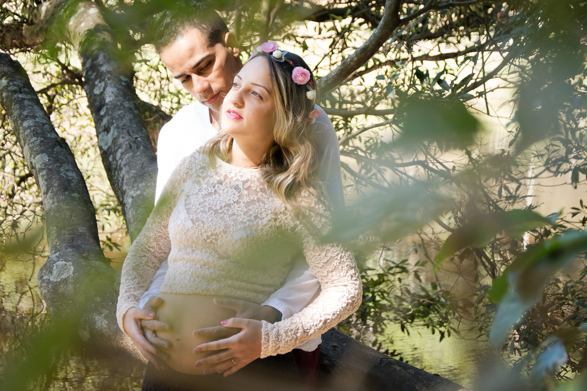 Ensaio gestante externo SP - Jardim Botânico SP - Book gestante SP