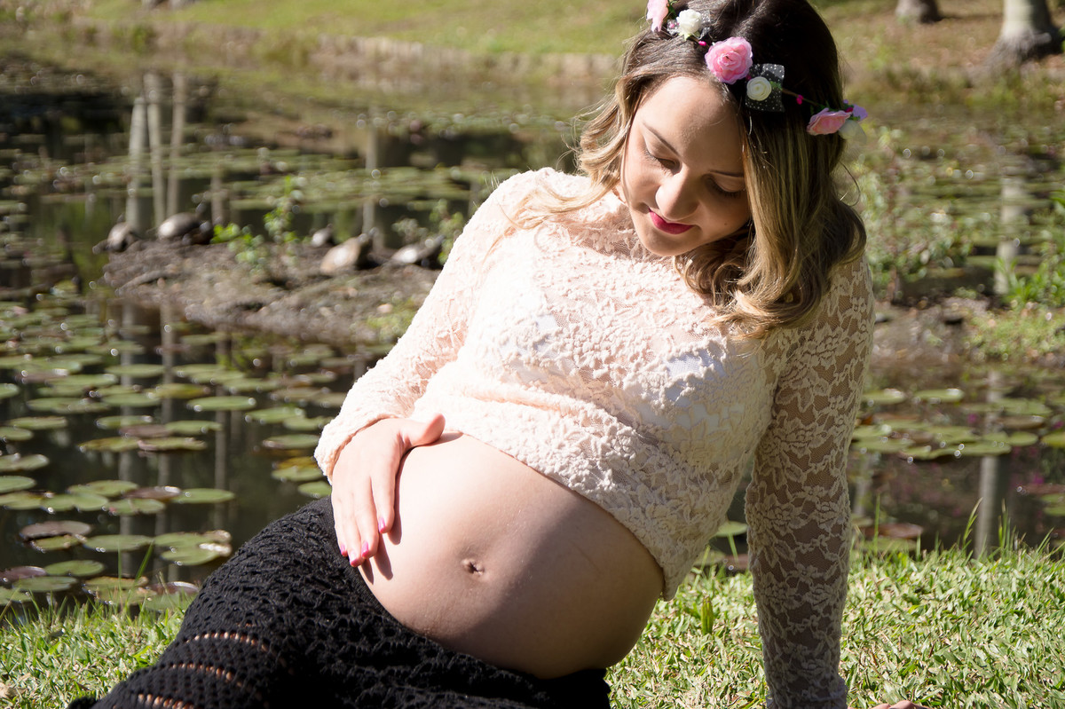 Ensaio gestante externo SP - Jardim Botânico SP - Book gestante SP