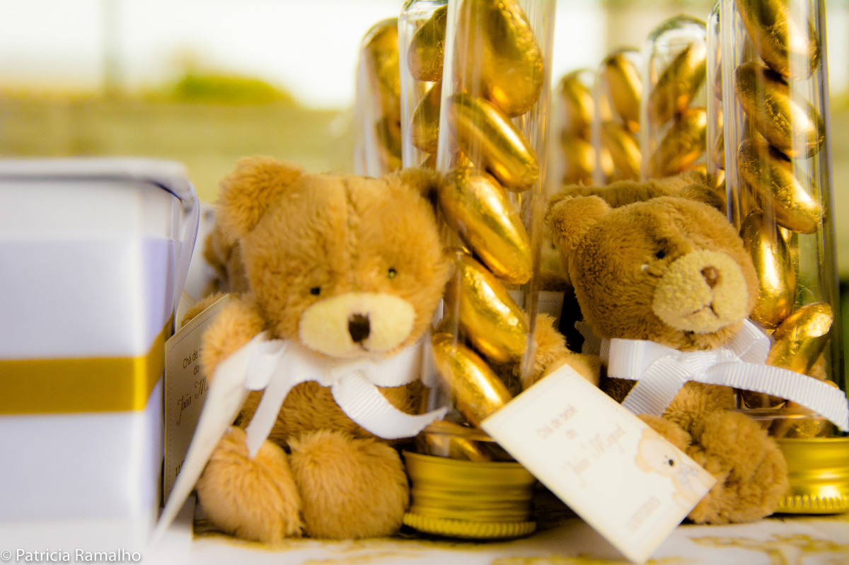 chá de bebê menino - chá de ursinho