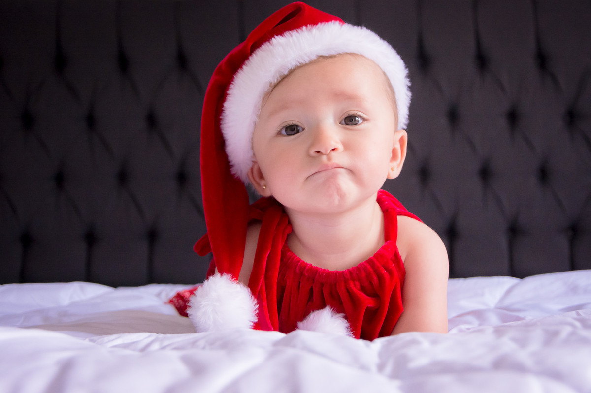 ensaio de natal, bebê natalino, arvore de natal, papai noel
