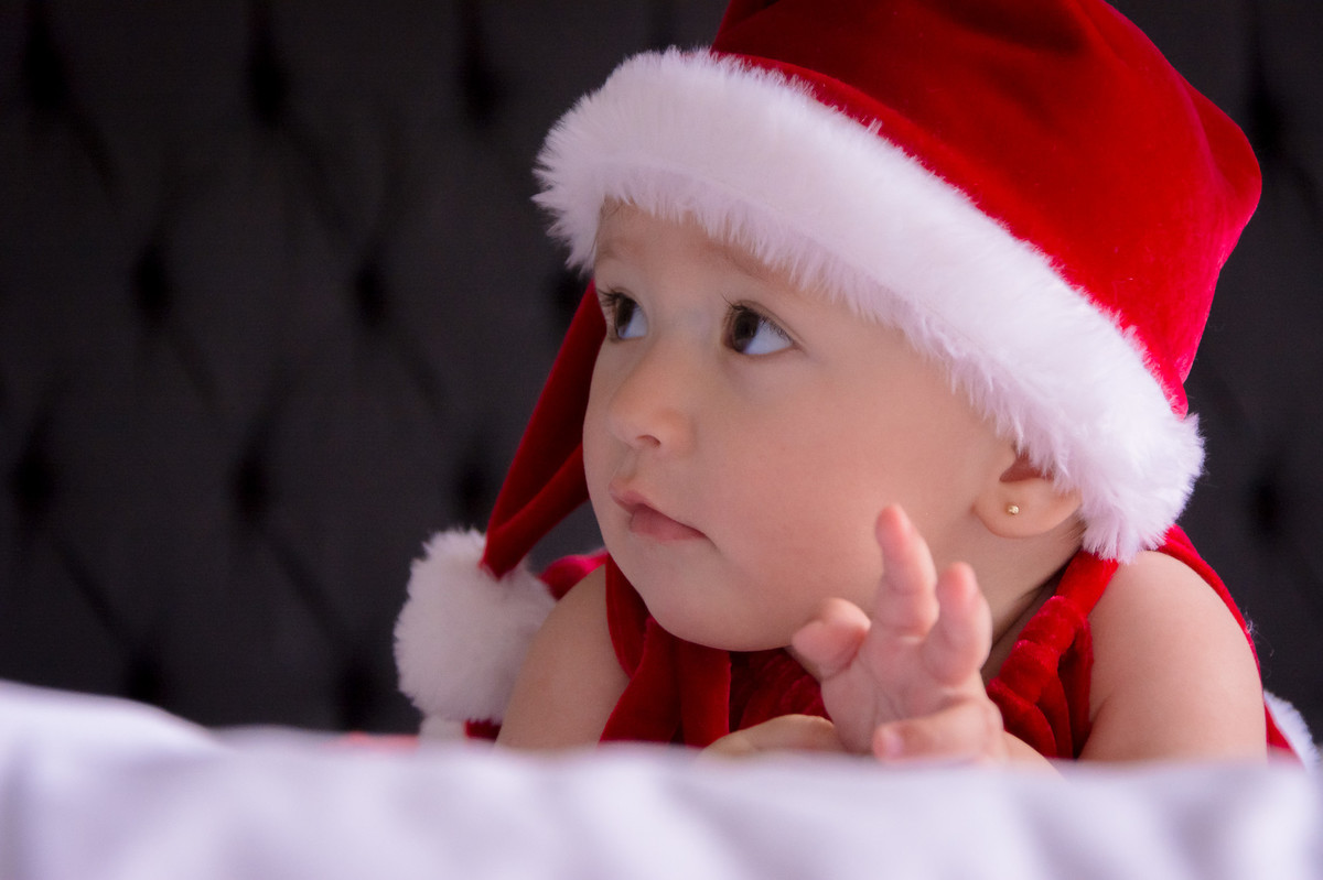 ensaio de natal, bebê natalino, arvore de natal, papai noel