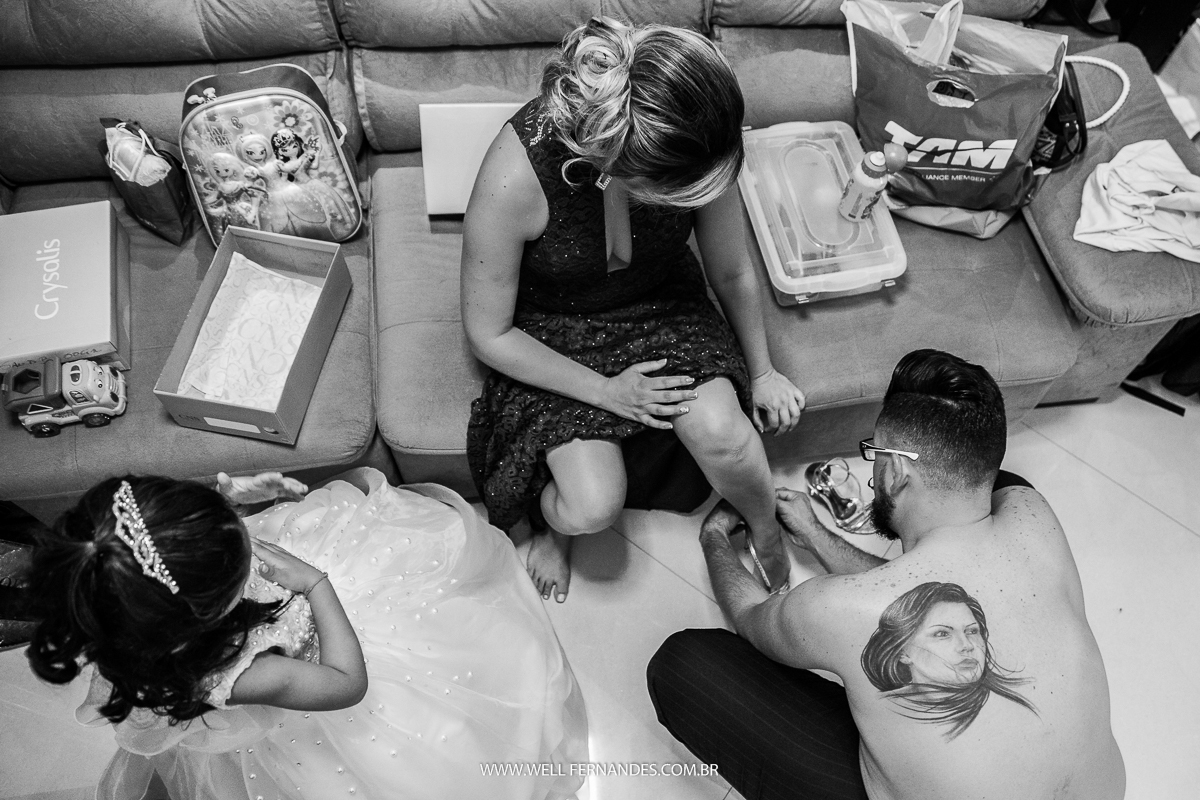 tatuagem bacana no cunhado do noivo