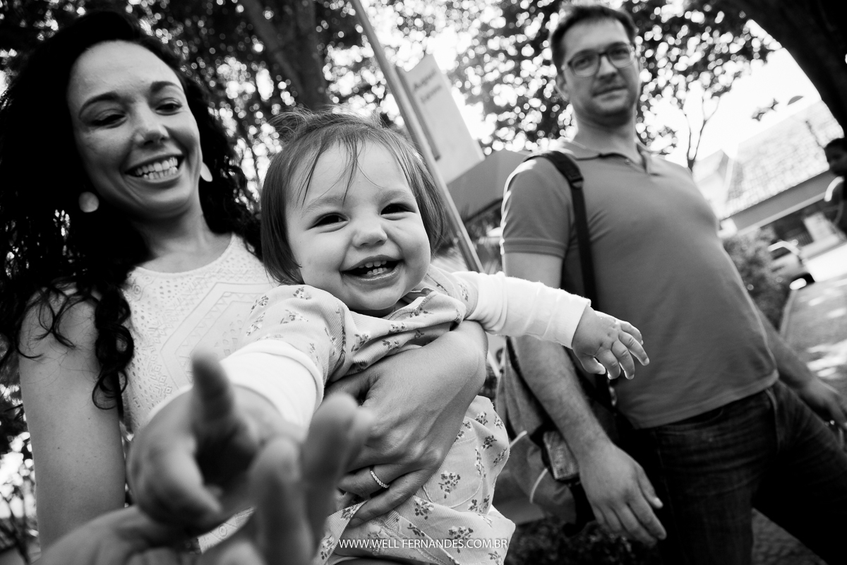 fotografia P&B de familia