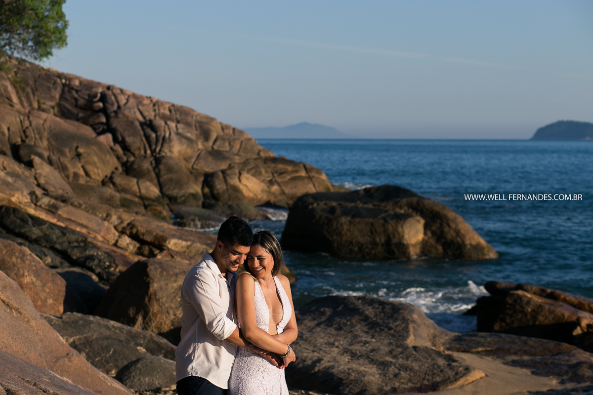 Ensaio casal na praia