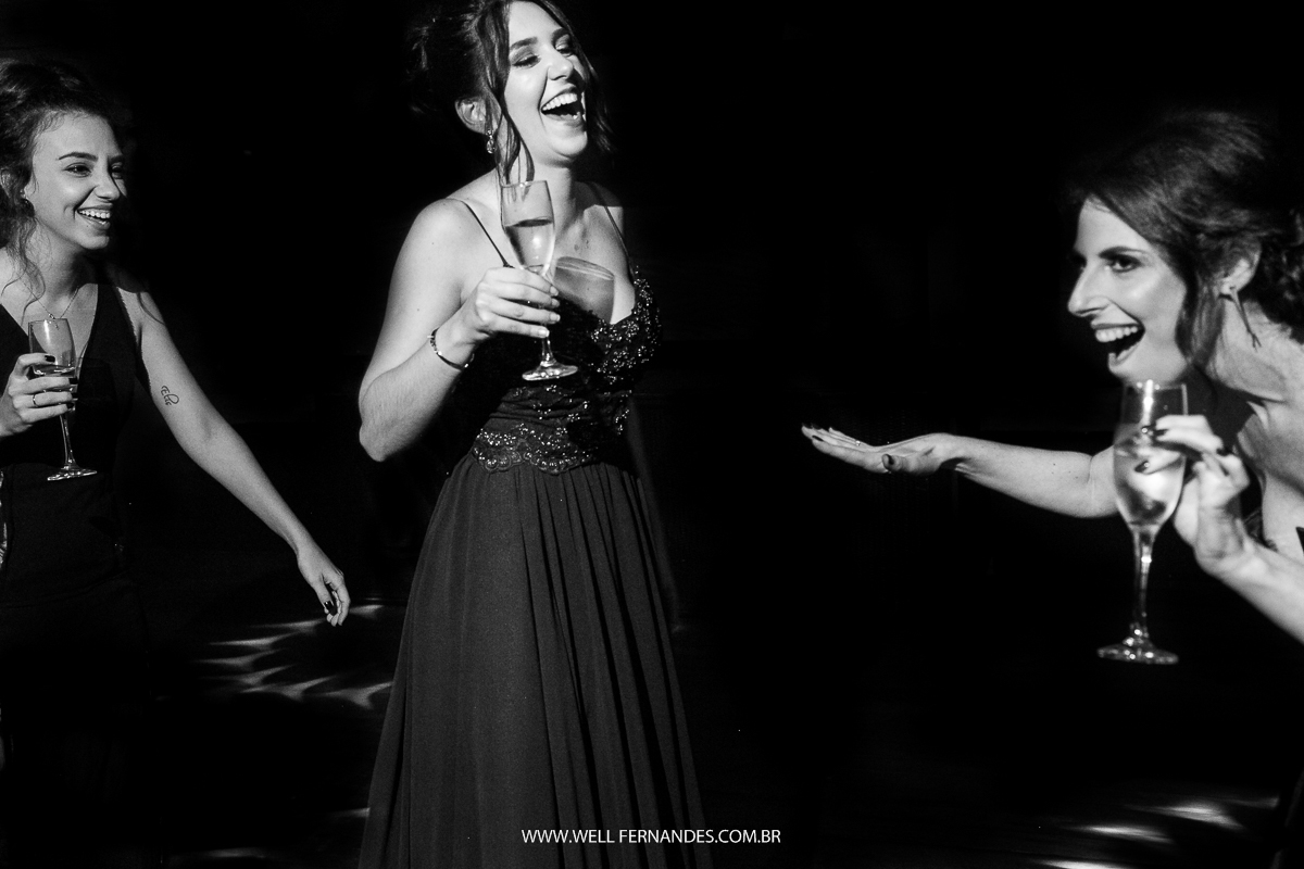 madrinhas dancando na festa de casamento