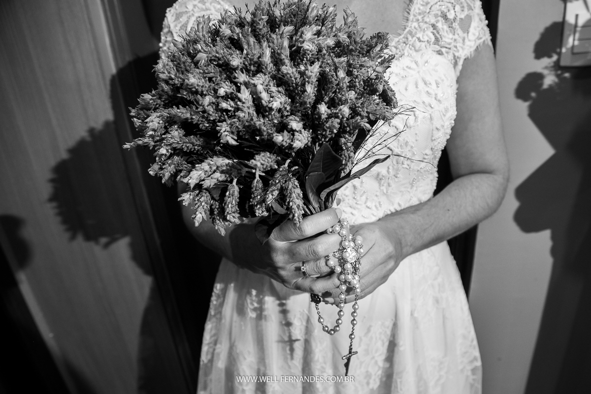 bouquet da noiva de lavanda