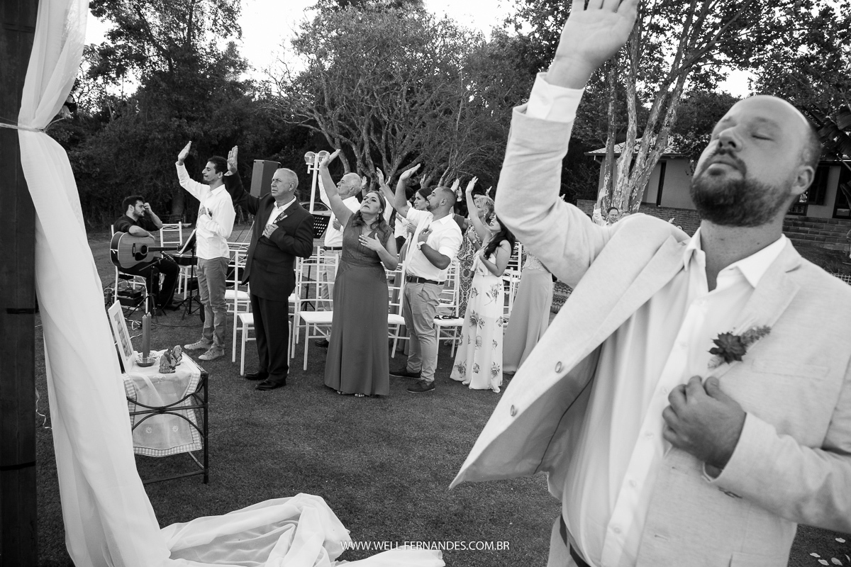 casamento celta no momento do agradecimento