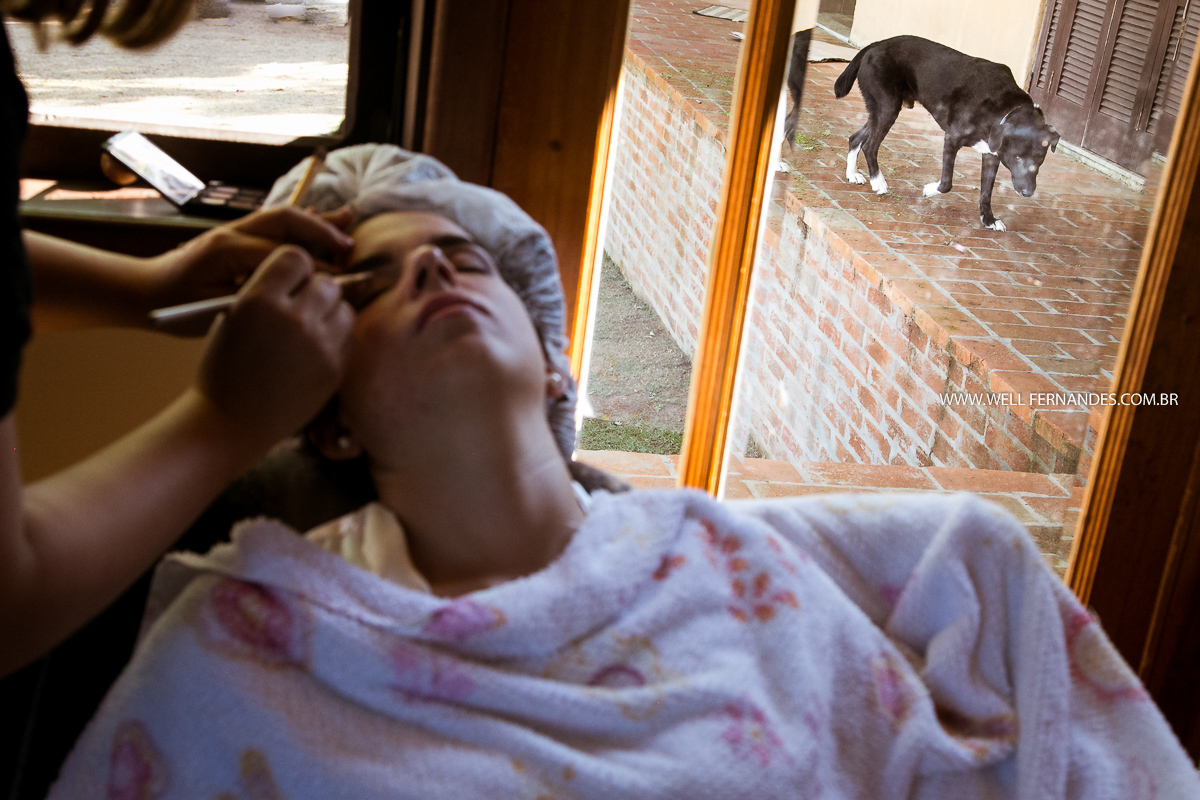 makking of da noiva com cachorro