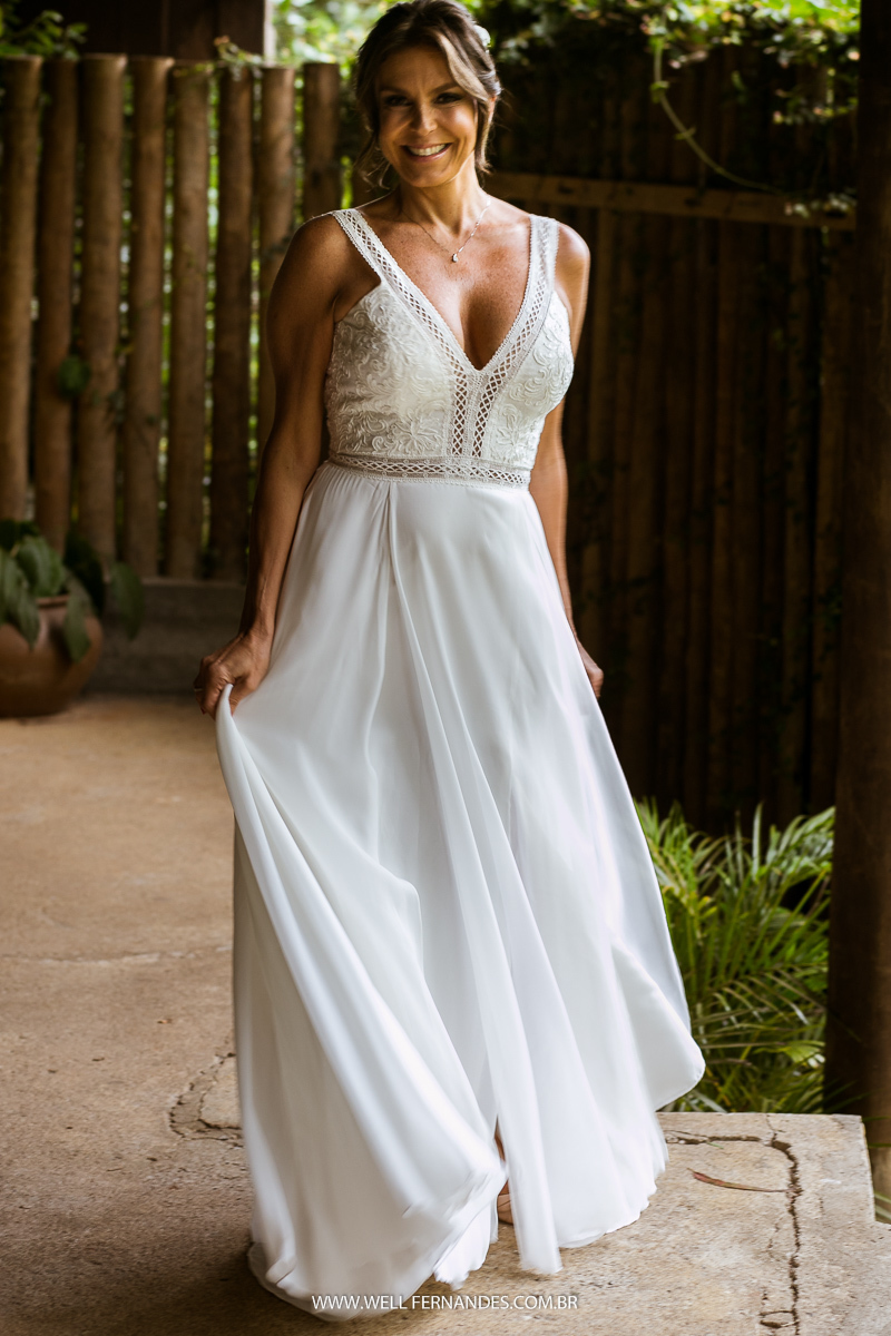 noiva pronta dançando