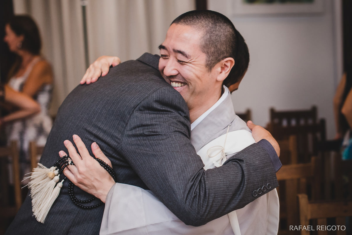 Celebração do Casamento budista do casal Beatriz e Roger no Drink Café Humaitá, Humaitá, Rio de Janeiro-RJ