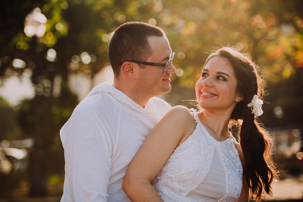 Ensaio do casal de médicos Bruna e Raphael no bairro da Urca, Rio de Janeiro/RJ