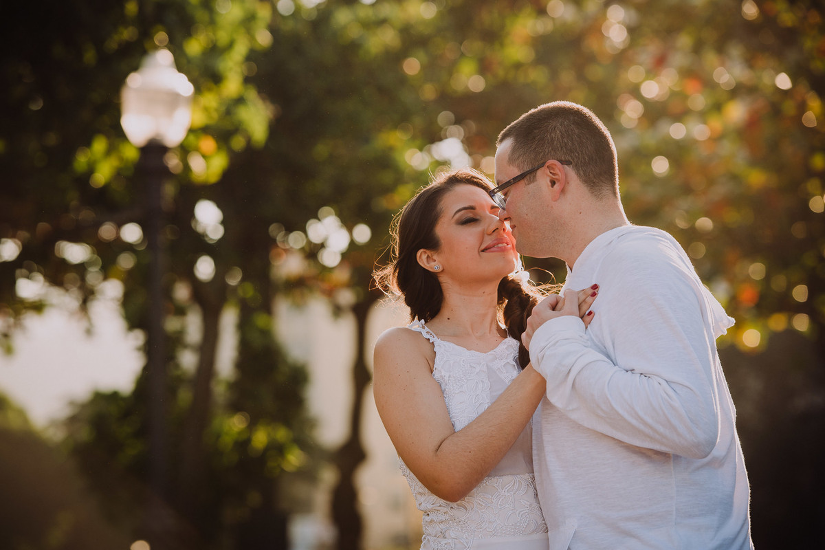 Ensaio do casal de médicos Bruna e Raphael no bairro da Urca, Rio de Janeiro/RJ