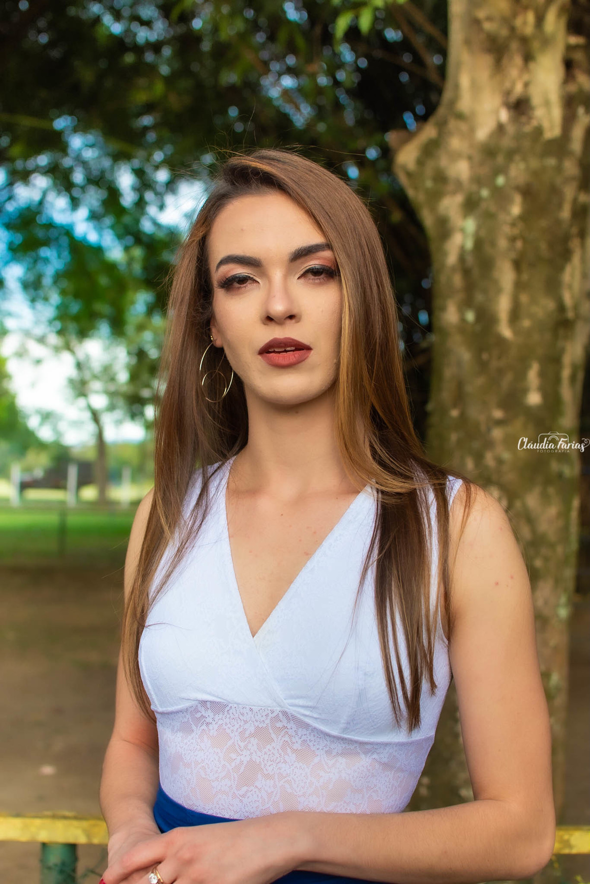 Modelo em foto retrato