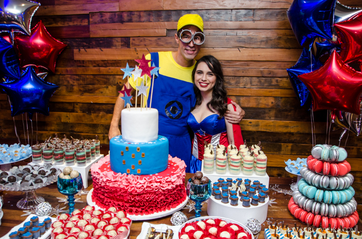 15 anos. debutante, festa a fantasia, mulher de ferro, homem de ferro, festa temática