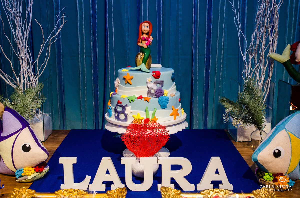 Festa Infantil; Pequena Sereia; aniversário